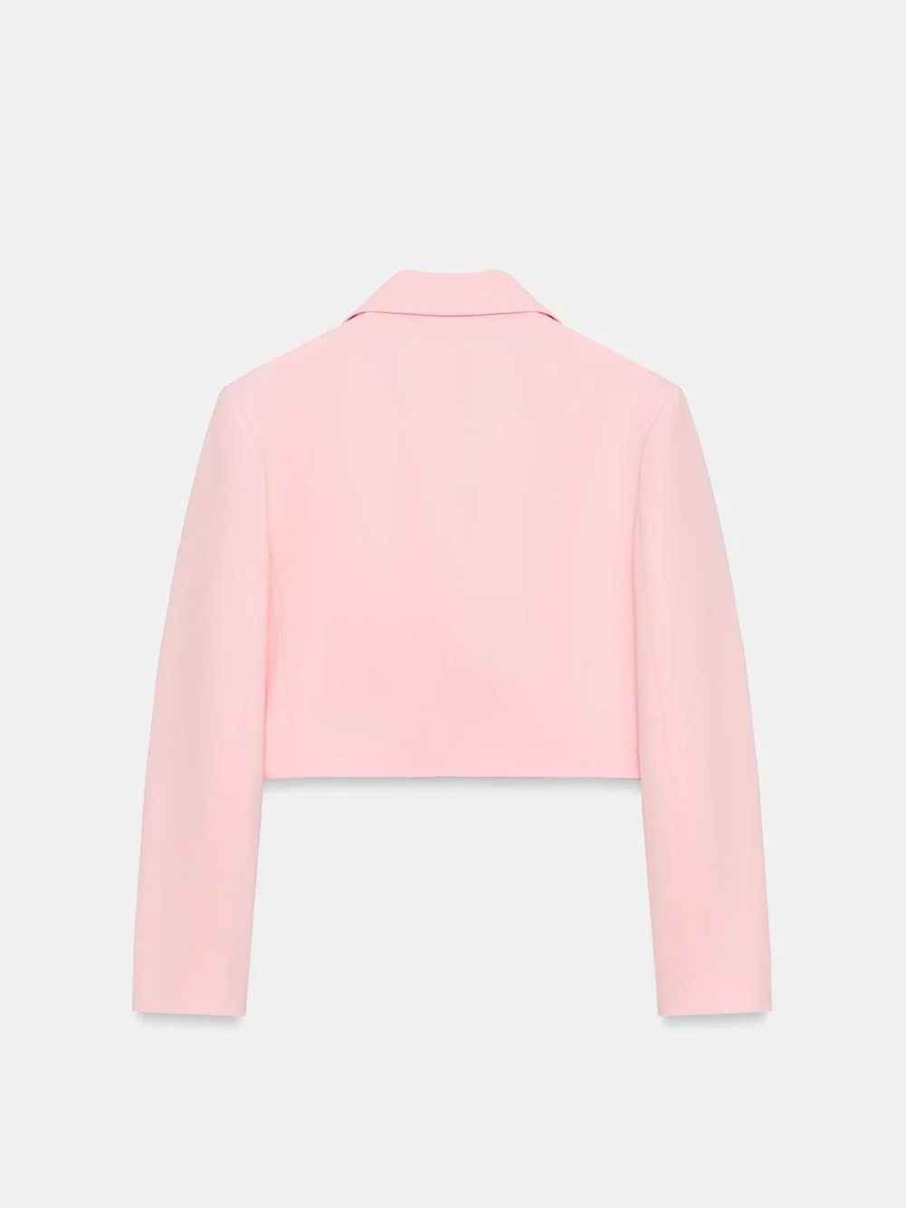 Zara 2 pieces set: Cropped Blazer w Shoulder Pads & Cross Front Pleated Shorts